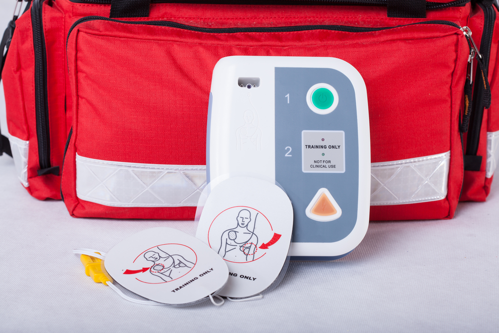 Automated,External,Defibrillator,And,Rescue,Bag,,Horizontal