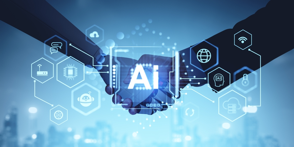 Man,And,Robot,Handshake,And,Digital,Hologram,With,Ai,Chip,