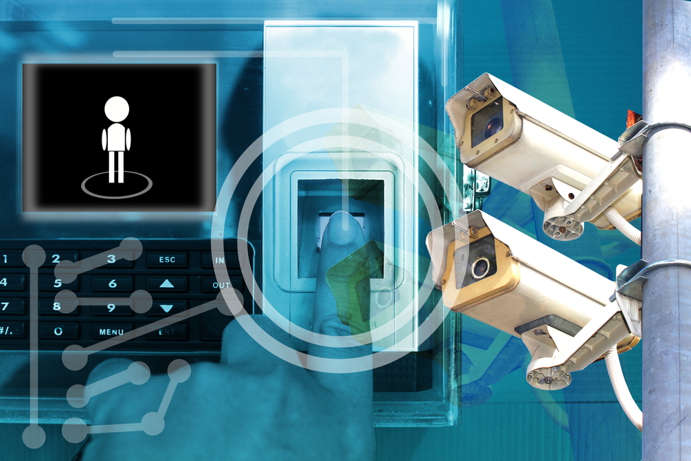 Finger,Scanner,And,Cctv,security,Concept